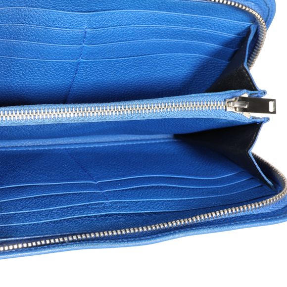 Saint Laurent Royal Blue Continental Zip-Around Wallet - Picture 5 of 5
